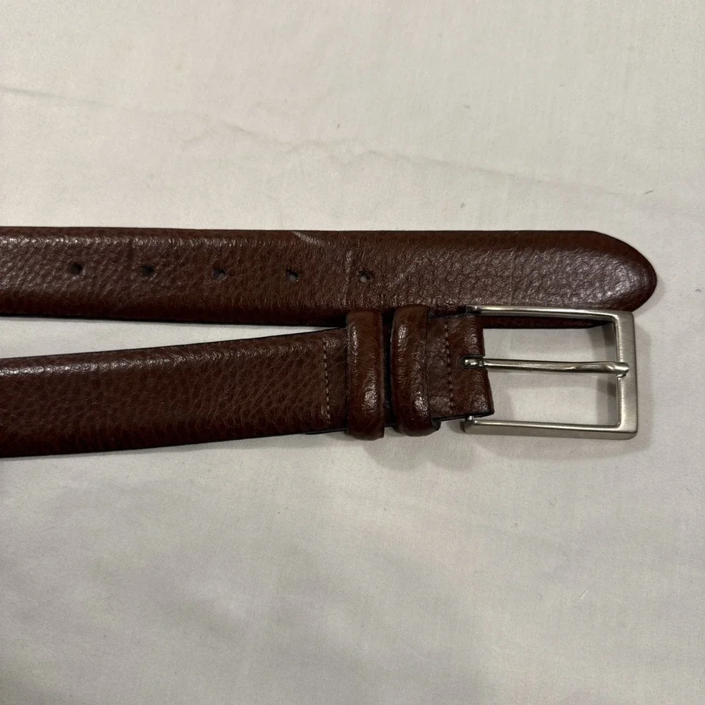 BELTS MEN 34/85CM  ANDREW FEZZA NEW YORK  Brown Hand Made In Italy  ‎ 2537 02